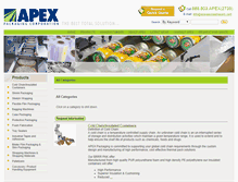 Tablet Screenshot of catalog.apexpackagingcorp.com